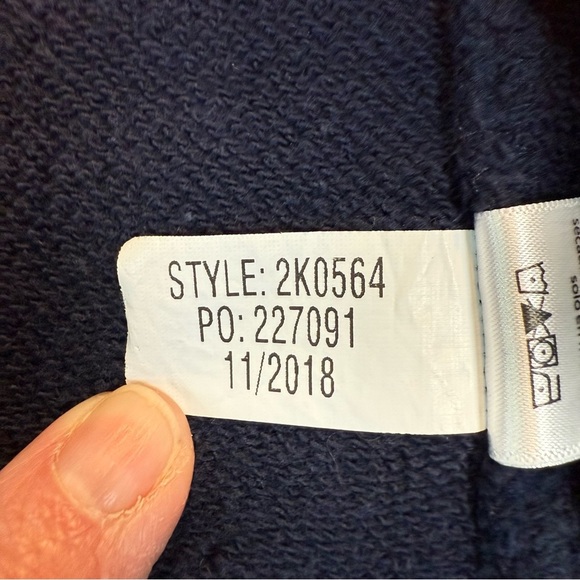 Vineyard Vines Womens Pullover 1/4‎ Zip Canvas Shoulder Navy Size S Sweatshirt - Picture 7 of 13